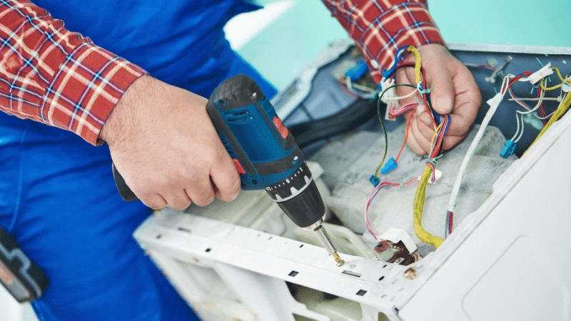 Beypazarı Sharp Sharp çamaşır makinesi kart tamiri – Su almama arızası orijinal parça ile giderildi. - Teknik servis örneği